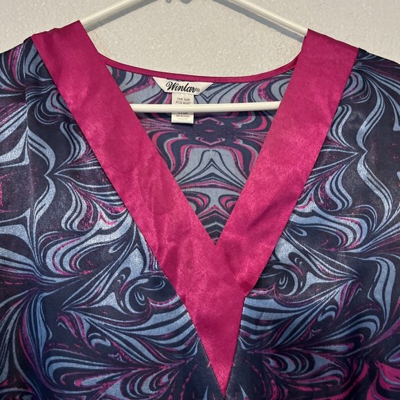 Jessica Long Caftan By Winlar Size One Size Fits Most - Picture 9 of 10